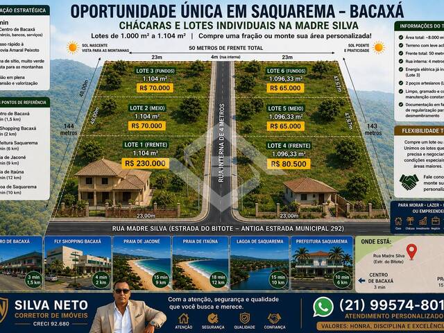 #4651 - Terreno para Venda em Saquarema - RJ - 1