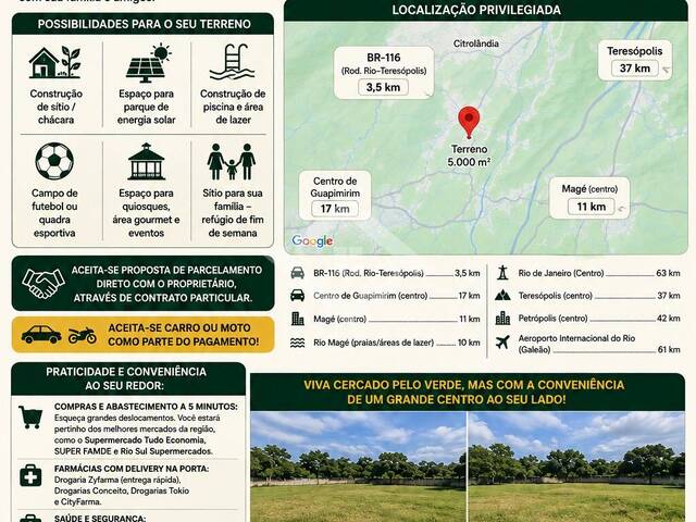 #4504 - Terreno para Venda em Guapimirim - RJ - 1