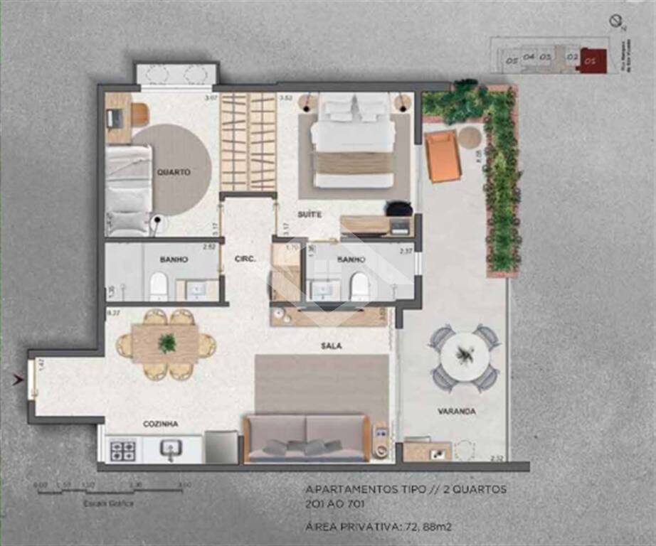Apartamento à venda com 1 quarto, 36m² - Foto 15