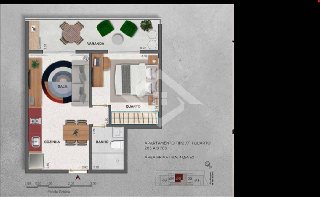 Apartamento à venda com 1 quarto, 36m² - Foto 17