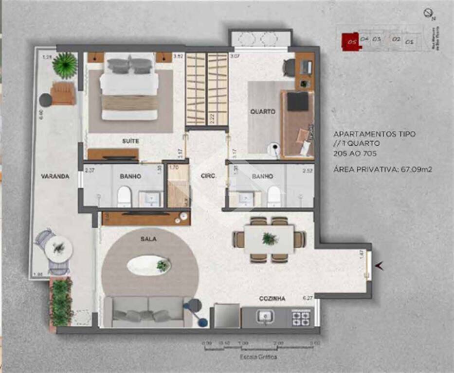 Apartamento à venda com 1 quarto, 36m² - Foto 18