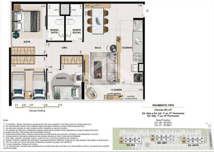 Apartamento, 3 quartos, 64 m² - Foto 7