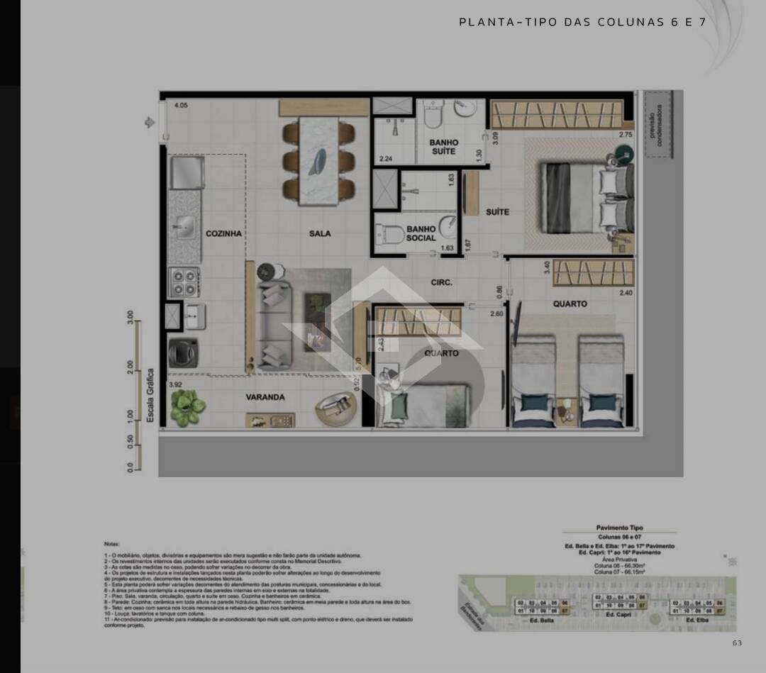 Apartamento, 3 quartos, 66 m² - Foto 13