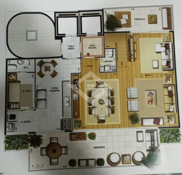 Apartamento à venda com 3 quartos, 191m² - Foto 29