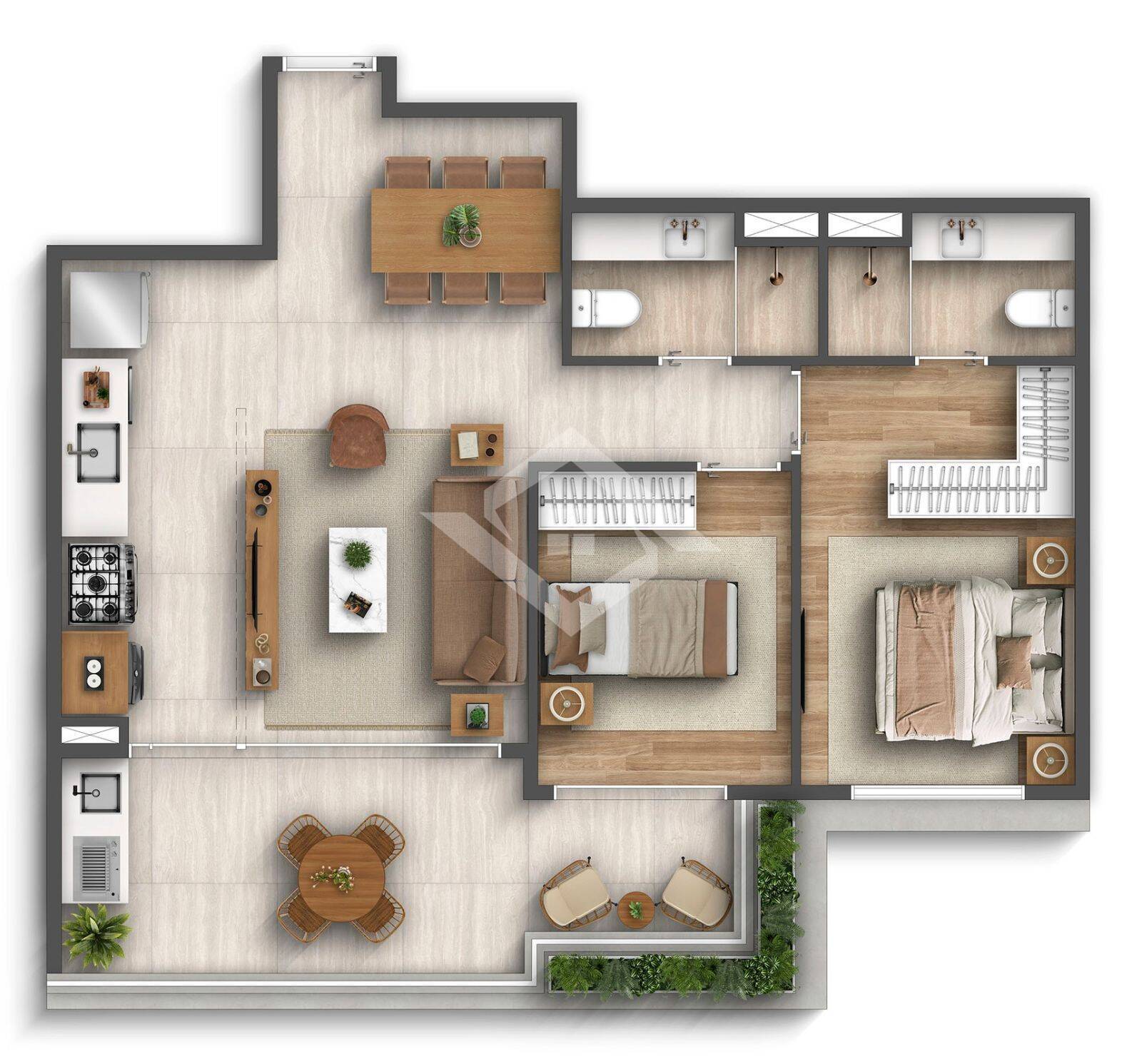 Apartamento, 2 quartos - Foto 21