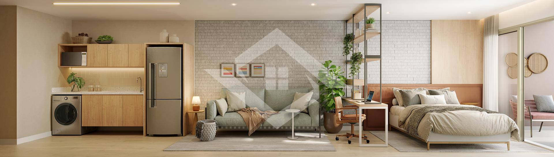 Apartamento, 1 quarto - Foto 1