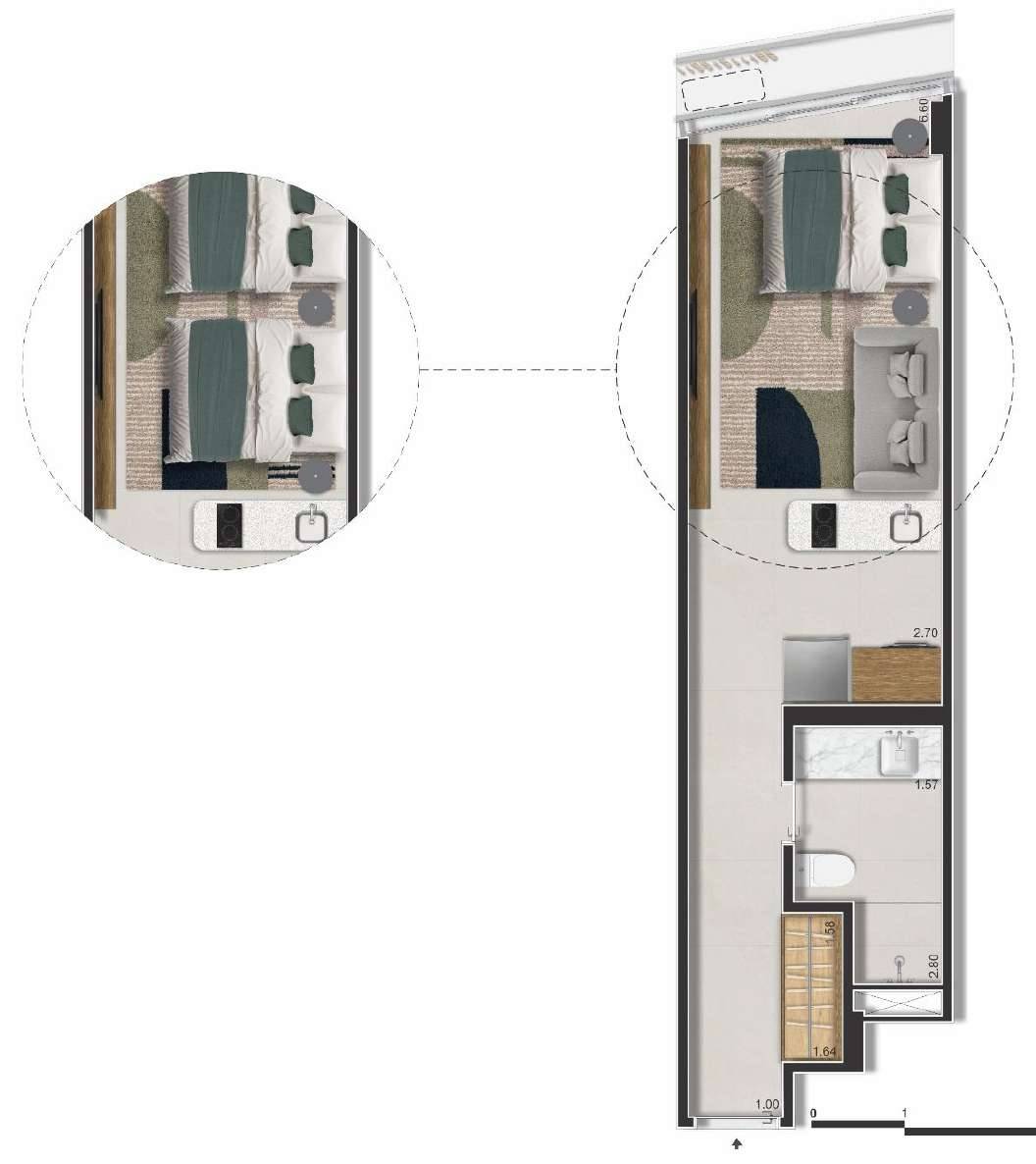 Apartamento, 1 quarto - Foto 17