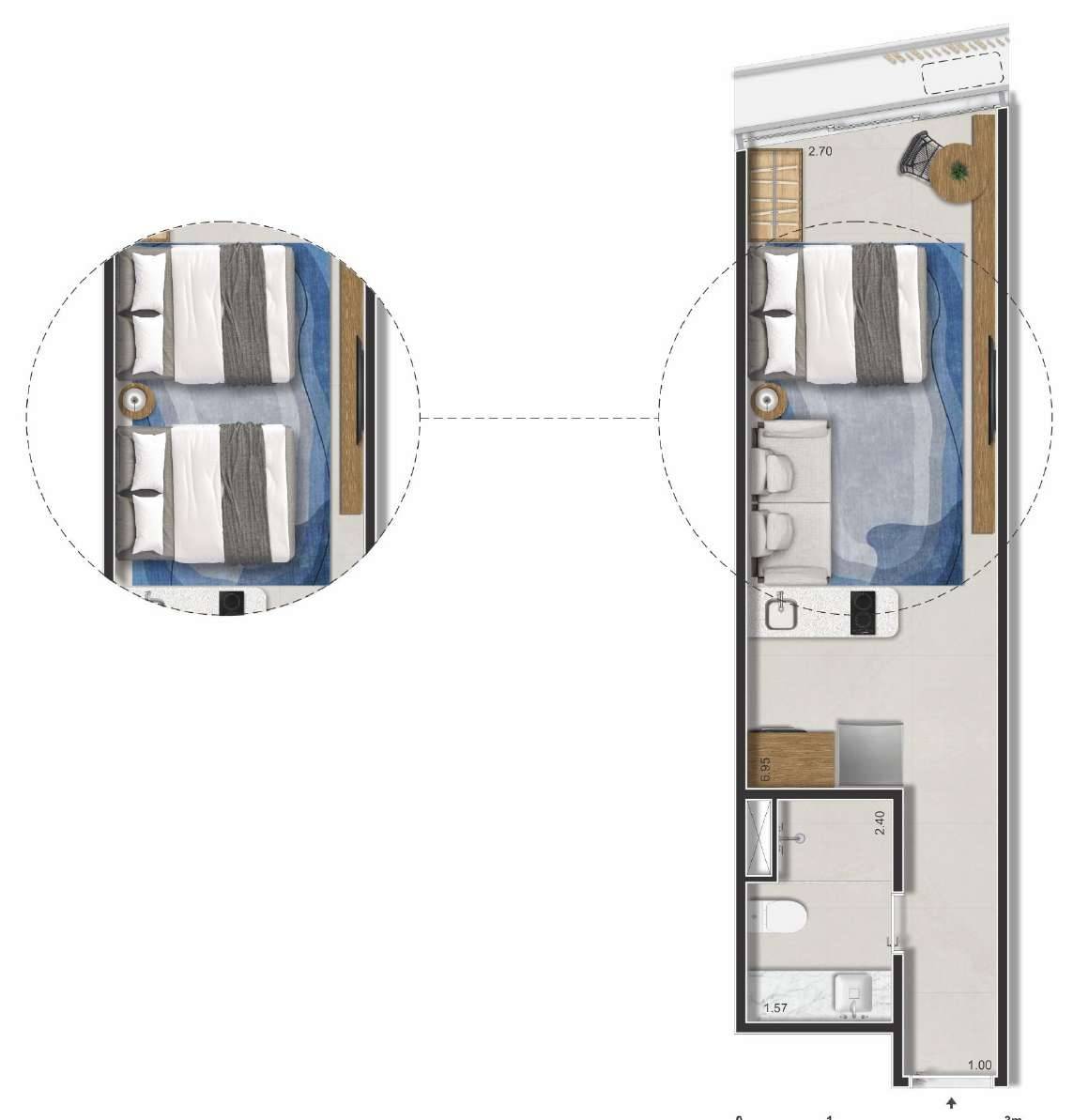 Apartamento, 1 quarto - Foto 18