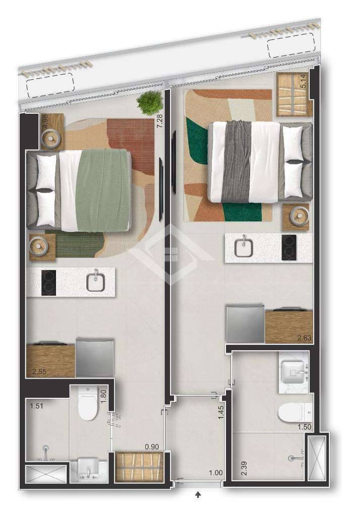 Apartamento, 1 quarto - Foto 19