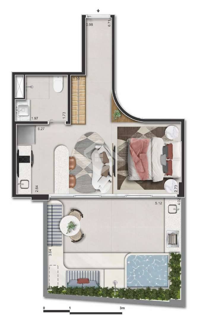 Apartamento, 1 quarto - Foto 20